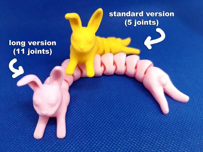 Articulated Bunny (print-in-place) - LONG VERSION