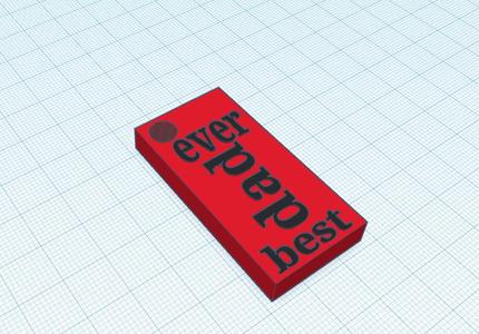 best dad ever keychain