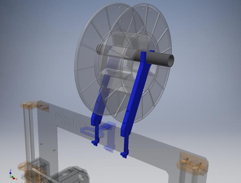 Prusa i3 MK Filament Spool Holder ClipOn