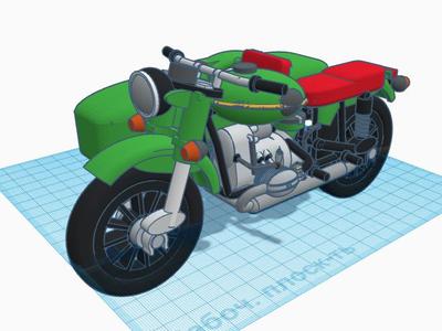 Motorbike Ural (УРАЛ) М67-36 rip by McKA3AX