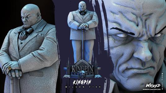 Wicked Marvel Kingpin Sculpture: Tested and ready for 3d printing
