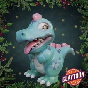 Cute Baby Dino Dino - Bubbles