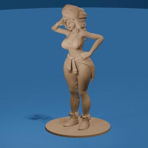 Sexy Cartoon Girl from the Northwest