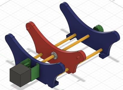Adjustable Spoolholder with Steppermotor Support