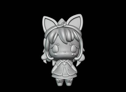 Cute Girl K124 Gift Bust Figure Unique & Detailed 3D Print Model