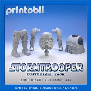 PRINTOBIL STAR WARS STORMTROOPER - PLAYMOBIL COMPATIBLE PARTS FOR CUSTOMIZERS
