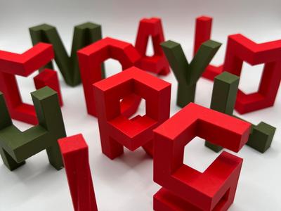 3D Alphabet - Letter A-Z