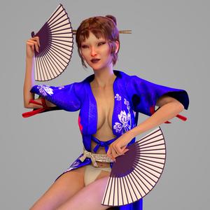 Geisha Statuette