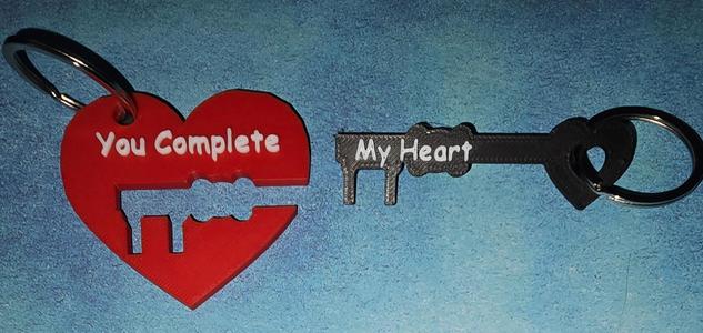 You Complete My Heart - Key ring