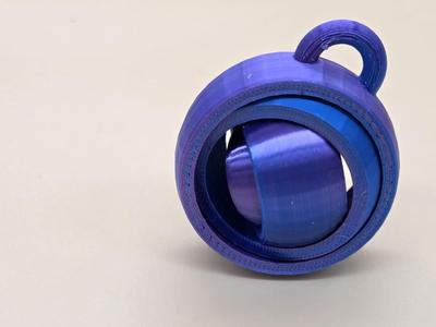 Gyro Fidget Spinner Keychain