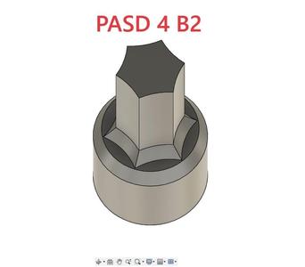 Parkside PASD 4 A1 e PASB 4 B2 standard hexagonal  bit adapter