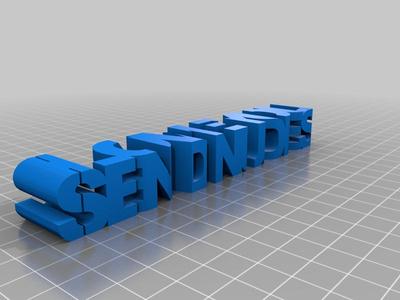 2 Words 1 Block - I LOVE YOU / SEND NUDES