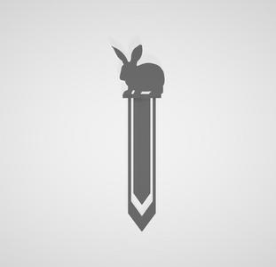 BOOKMARK / BOOKMARK / MARQUE-PAGE / CONEJO / RABBIT / RABBIT
