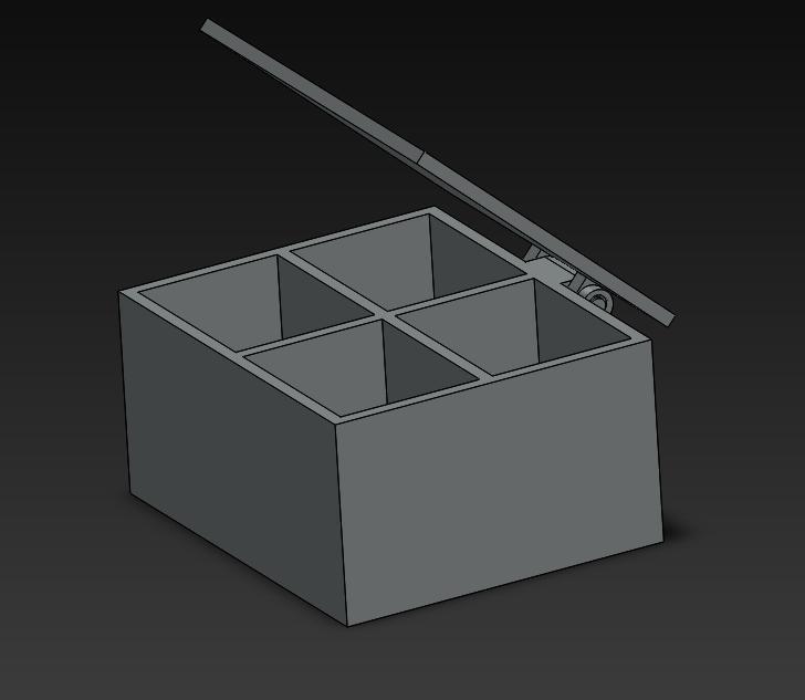 Chest with 4-way Divider