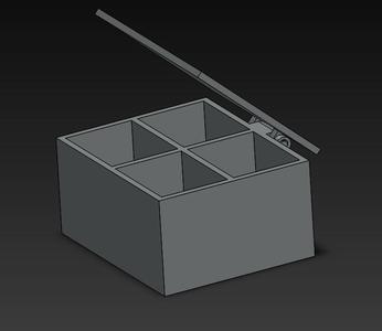 Chest with 4-way Divider