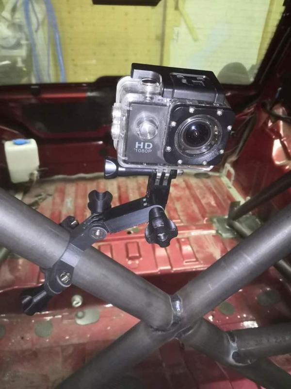 Go-Pro roll cage diagonal mount