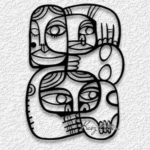 modern art deco wall art African cubism home decor