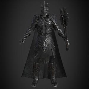 LOTR Dark Lord Sauron Full Armor and Mace for Cosplay