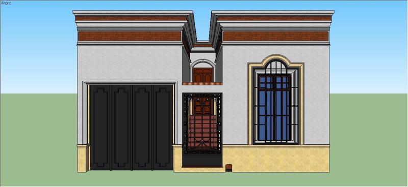 Facade of an old house from the early 20th century