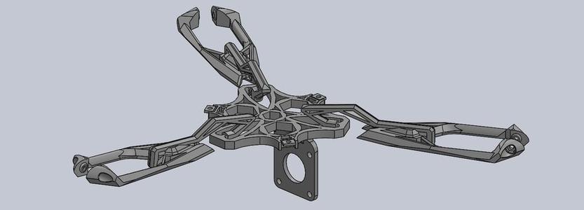 The Flying Horsemen Delta Printer Hanging Extruder