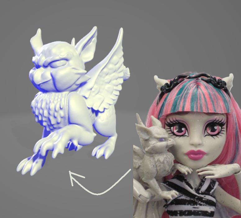Monster High Rochelle Goyle Roux pet gargoyle signature replacement