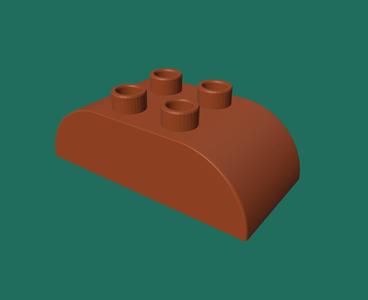 🧱 Lego Duplo bevelled <double sided> brick Easy print