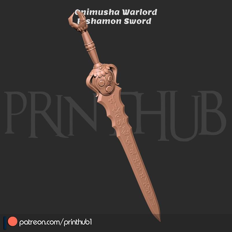 Bishamon Sword – Onimusha Fan Art | Legendary Cosplay Prop STL File