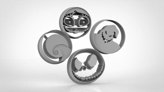 Nightmare Before Christmas Halloween Cookie Cutters