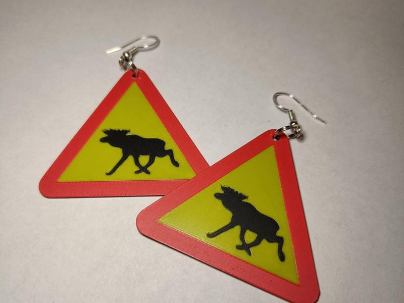 Warning for the swedish moose earrings/keychain