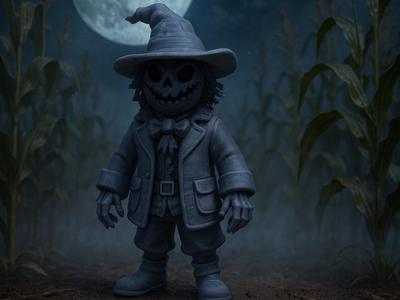 The Eerie Scarecrow of the Night