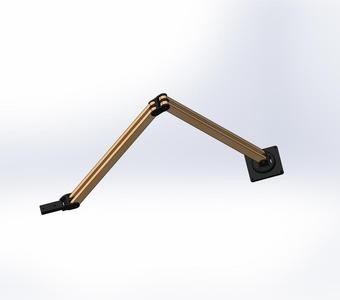 support bras articulé bois 