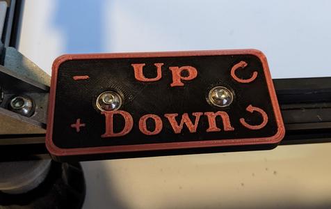 Bed Level Sign