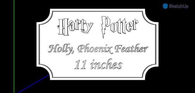 Harry Potter Wand Plate
