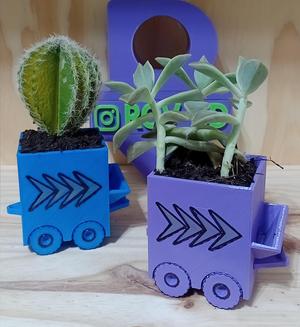 Rolling planter - On-site printing - self-watering - #PLANTERSXCULTS