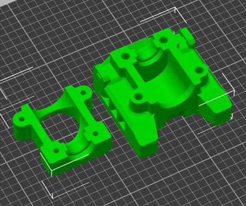 Simax3D Iron M1 E3D Mount + Shroud.