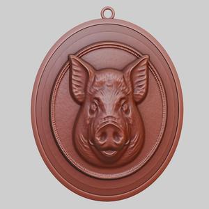 Pig Animal Pendant Pig Animal Necklace for CNC Router Laser & 3D Printer