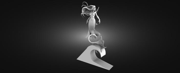 Mermaid on the wave