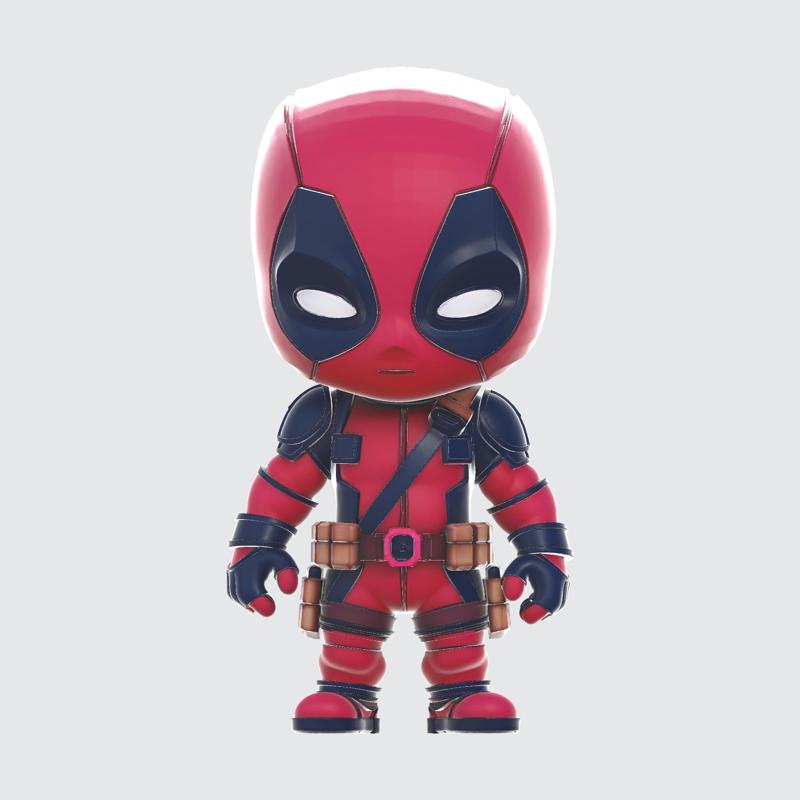 Chibi Deadpool Figurine – Cute Superhero Toy