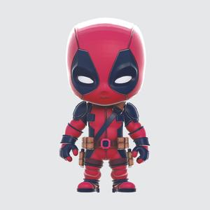 Chibi Deadpool Figurine – Cute Superhero Toy
