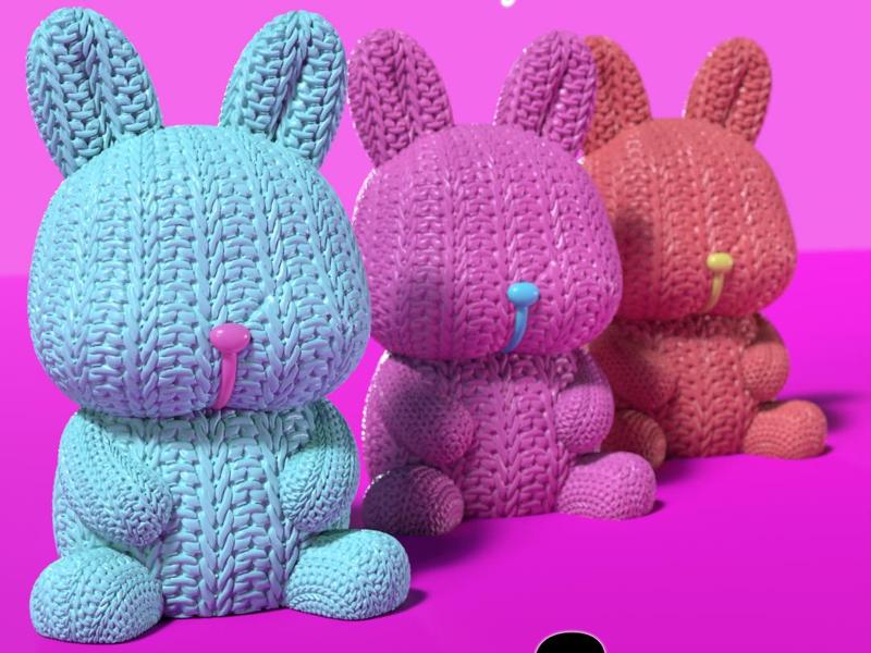 CROCHET OR KNITTED RABBIT