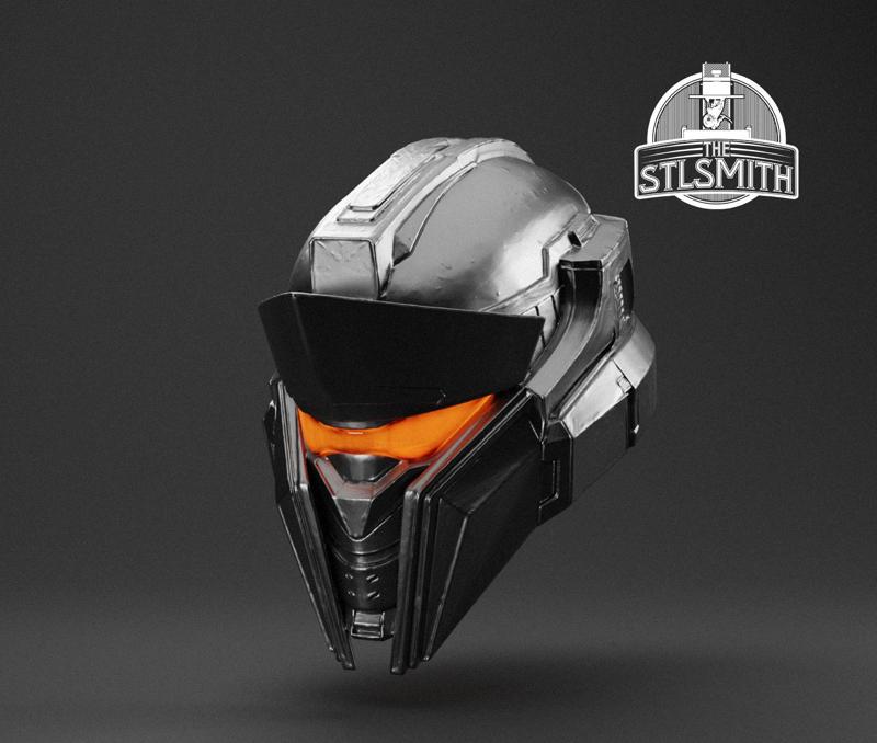 Achilles (Crestless) Helmet MKVII Halo Life Size Prop STL