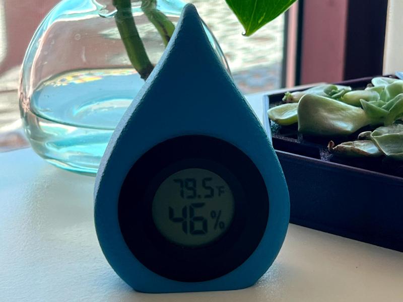 Cute Raindrop Hygrometer Stand