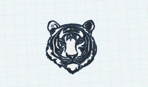 Tiger Keychain
