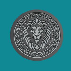 Lion Print Model