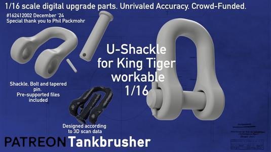 1/16 U-Shackles for the King Tiger #162412002