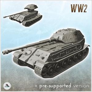 Panzer VI Tiger II VK 45.02 (P) - (pre-supported version included) WW2 German Flames of War Bolt Action 15mm 20mm 25mm 28mm 32mm