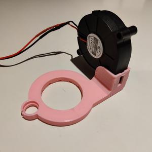 Nozzle fan with snapfit for 50mm blower fan - freecad