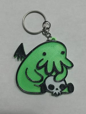 Cthulhu cute keychain