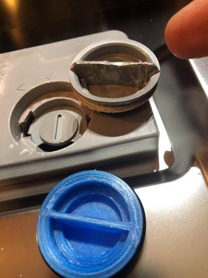 Detergent dispenser lid for Asko D3121dishwasher