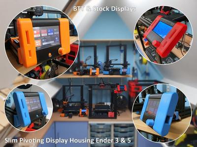 Slim Pivoting Display Housing for the Ender 3 & 5